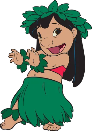 Lilo Hula Dance Animation PNG