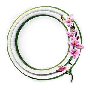 Lily Flower Circle PNG 06252024 PNG