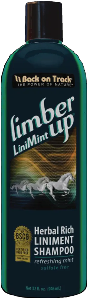 Limber Up Herbal Liniment Shampoo Bottle PNG image