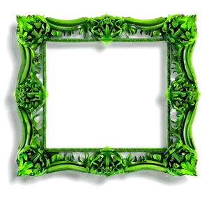 Lime Green Frame PNG Lsn