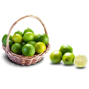 Lime In Basket PNG 05242024 PNG