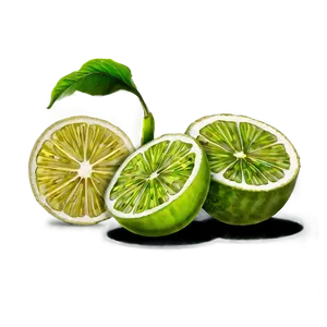 Lime Slice Detail PNG 24