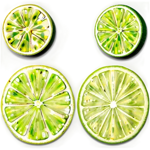 Lime Slice Pattern PNG 06132024
