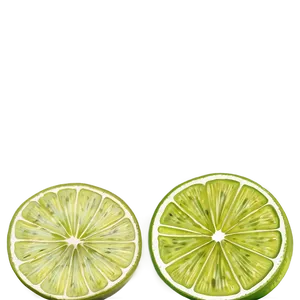 Lime Slice Sketch PNG 40