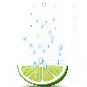 Lime With Drops PNG Dqr