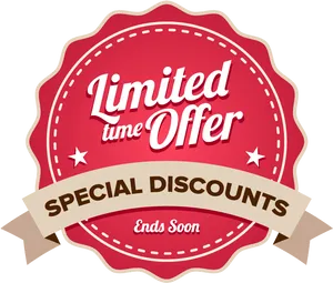 Limited Time Special Offer Badge PNG image