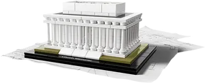 Lincoln Memorial Modelon Blueprints PNG image