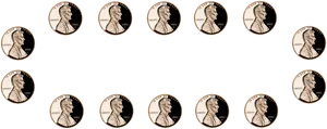 Lincoln Penny Array2002 PNG image