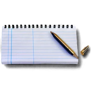 Lined Note Paper PNG 06262024