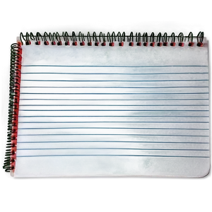 Lined Notebook Paper With Header Png Wpt PNG image