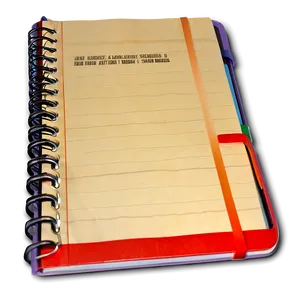 Lined Notebook PNG 05252024
