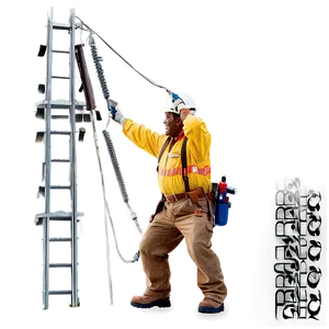 Lineman Hero In Action Png Xfk91 PNG image