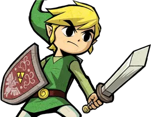 Link Classic Pose Zelda Series PNG image