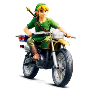 Link Riding Motorcycle PNG Hky11 PNG