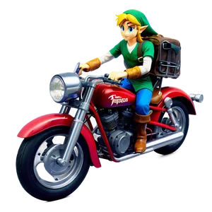 Link Riding Motorcycle PNG Qve PNG