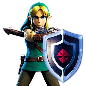 Link With Hookshot PNG 05212024 PNG