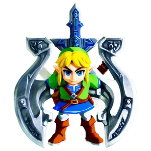 Link With Master Sword PNG 05212024