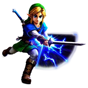 Link With Master Sword PNG Lei90