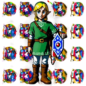 Link With Sheikah Slate PNG 05212024 PNG
