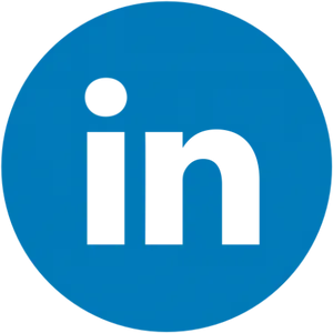 Linked In Logo Blue Background PNG image