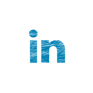 Linked In Logo Brushed Texture PNG image