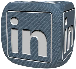 Linked In Logo Dice PNG image