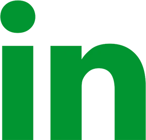 Linked In Logo Green Background PNG image