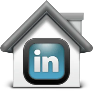 Linked In Logo House Icon
