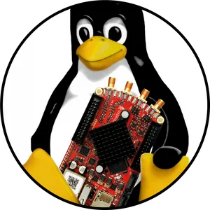 Linux Penguin Holding Motherboard PNG image
