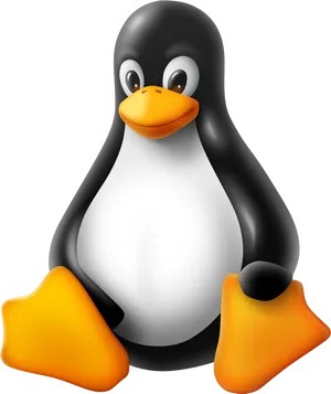Linux Penguin Mascot PNG image