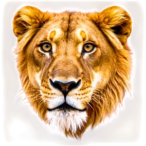 Lion Face Close-up PNG Odu2 PNG
