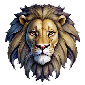 Lion Face Fantasy Art PNG 06122024 PNG