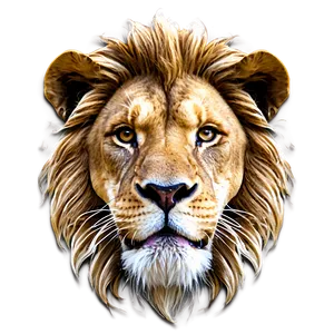 Lion Face Graphic PNG 06122024 PNG