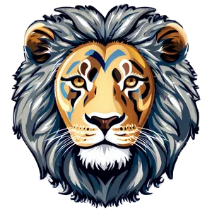 Lion Face Graphic Png 06122024 PNG image