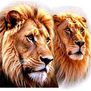 Lion Face Graphic PNG Uvo