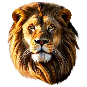 Lion Face In Detail PNG 06122024 PNG
