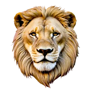 Lion Face Sketch Png 06122024 PNG image