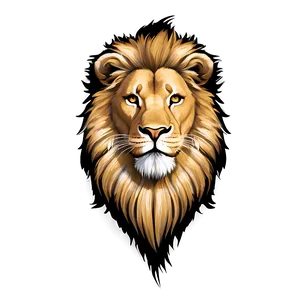 Lion Face Sketch PNG Iur