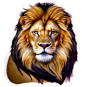 Lion Face With Crown Png 6 PNG image