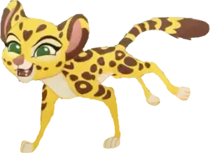 Lion Guard Animated Cheetah Character PNG image