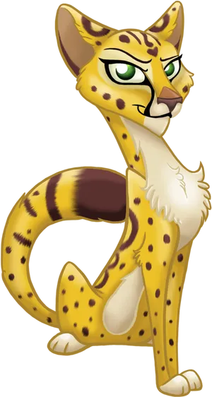 Lion Guard Animated Cheetah Character PNG image