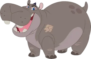 Lion Guard Beshte Smiling Hippo PNG image