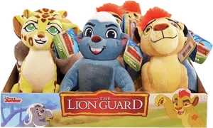 Lion Guard Plush Toys Display PNG image