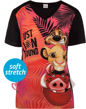 Lion King Themed Shirt Design PNG image