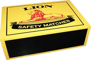 Lion Safety Matches Box PNG image