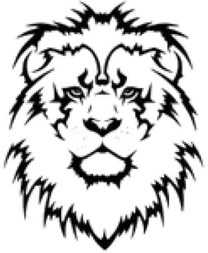 Lion Tattoo Design PNG image