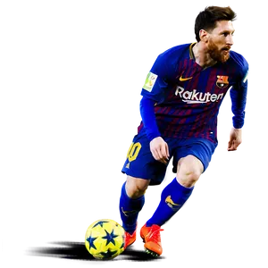 Lionel Messi Dribbling Png 06242024 PNG image