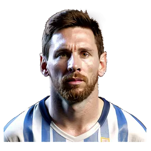 Lionel Messi Head Shot PNG Flk32 PNG