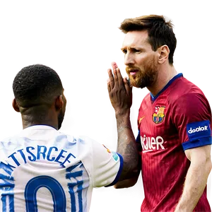 Lionel Messi Team Huddle PNG Iqd PNG