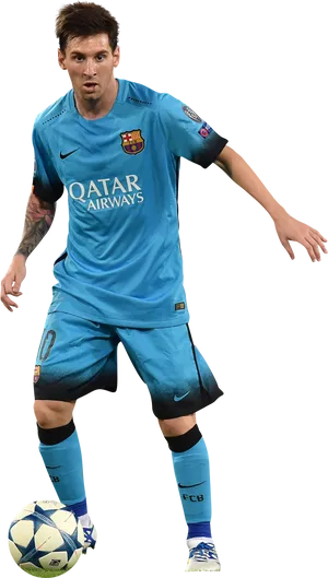 Lionel Messiin Action F C Barcelona PNG image